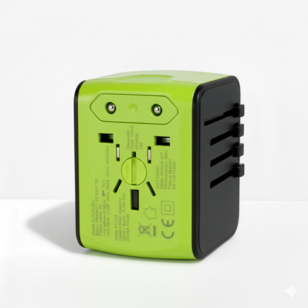 Adaptateur de Voyage Universel - Vert