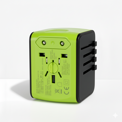 Adaptateur de Voyage Universel - Vert