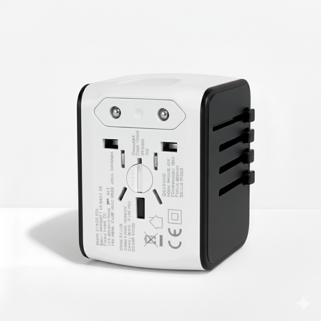Adaptateur de Voyage Universel - Blanc