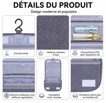 Trousse de toilette Wanroy - compartiments