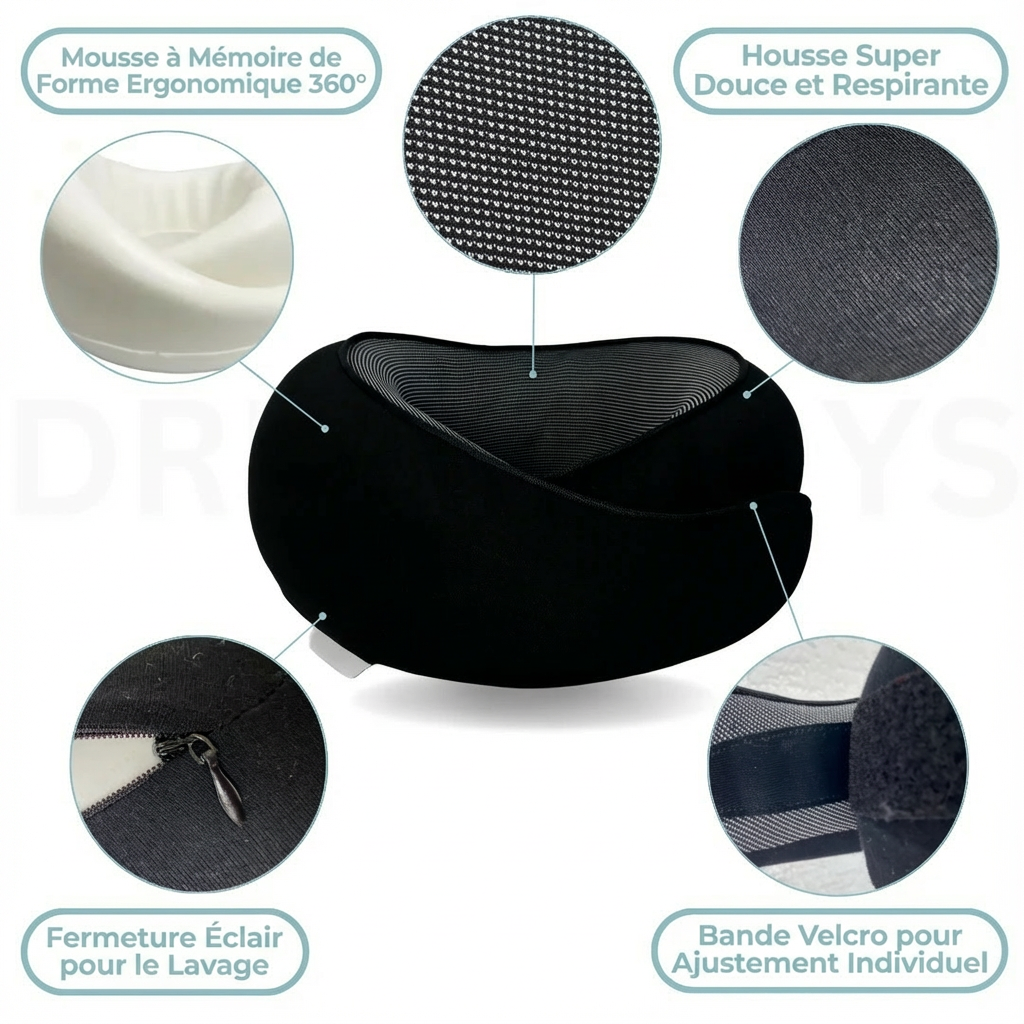 Wanroy™ - L'oreiller de voyage (1 ACHETÉ + 1 GRATUIT)