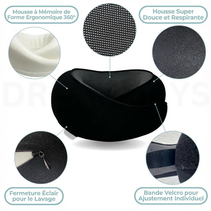 Wanroy™ - L'oreiller de voyage (1 ACHETÉ + 1 GRATUIT)