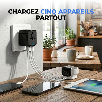 Adaptateur de Voyage sur bureau - lifestyle