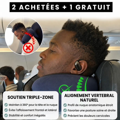 Pack oreiller de voyage Wanroy - 2 achetés 1 offert
