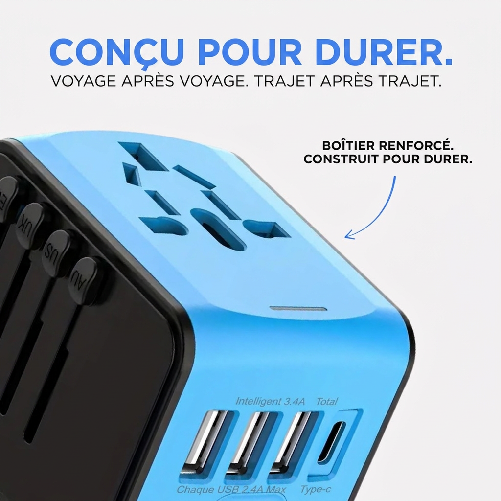 Conçu pour durer - Adaptateur de voyage